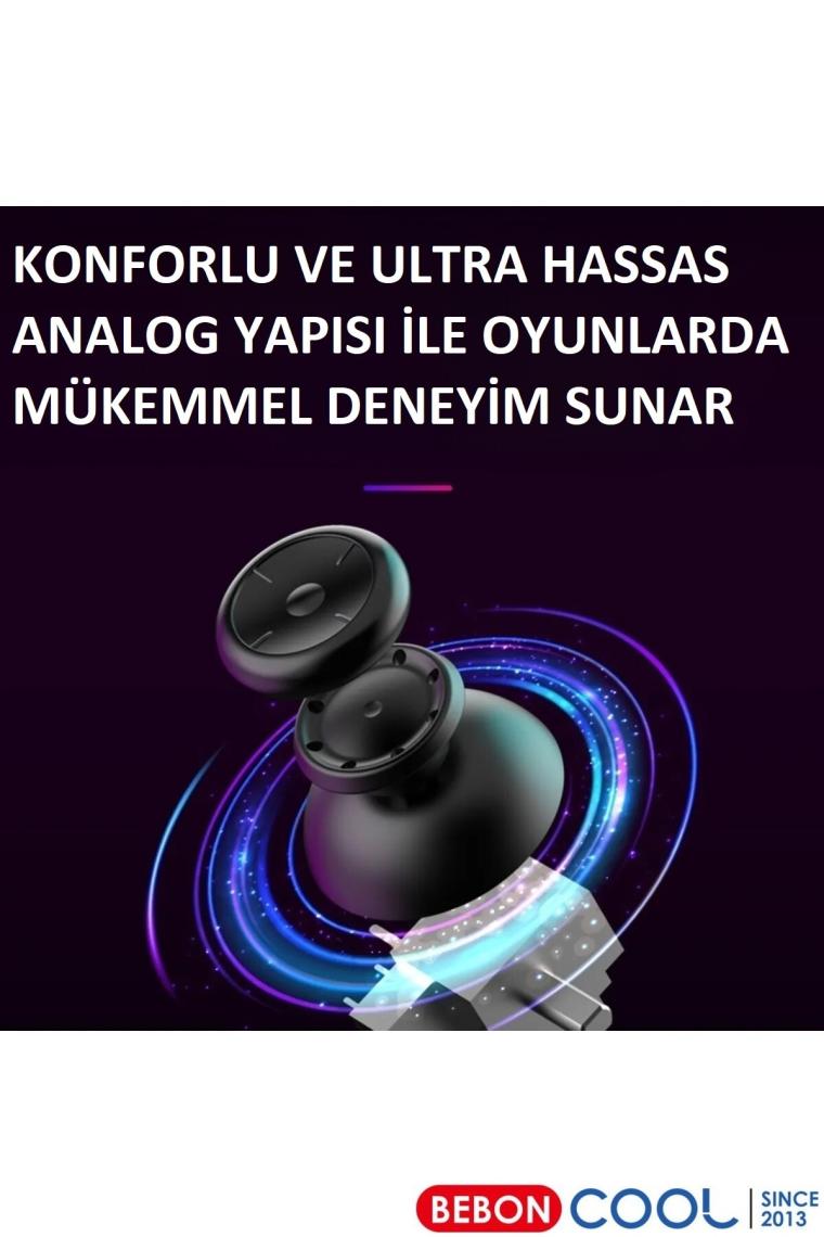 Beboncool S03 Pc/android Telefon/tablet/tv Box/ps4/switch Uyumlu Rgb Işıklı Kablolu Joystick Gamepad
