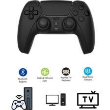 Kablosuz Gyro Titreşimli Oyun Kolu Joystick Ps4 Kolu Ps Pc Tv Uyumlu