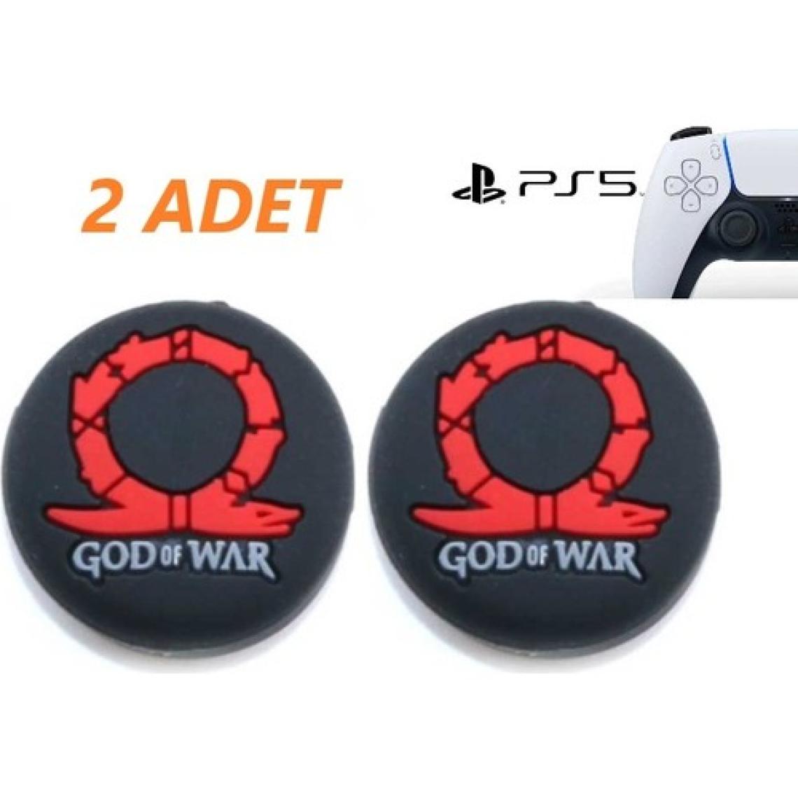 Feza Ps5 Dualsense 2 Adet God Of War Kabartma Desenli Analog Başlığı