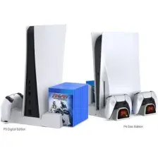 Konsol Plus Ps5 Fat Çok Fonksiyonlu Soğutucu Dikey Stand Dobe TP5-1511