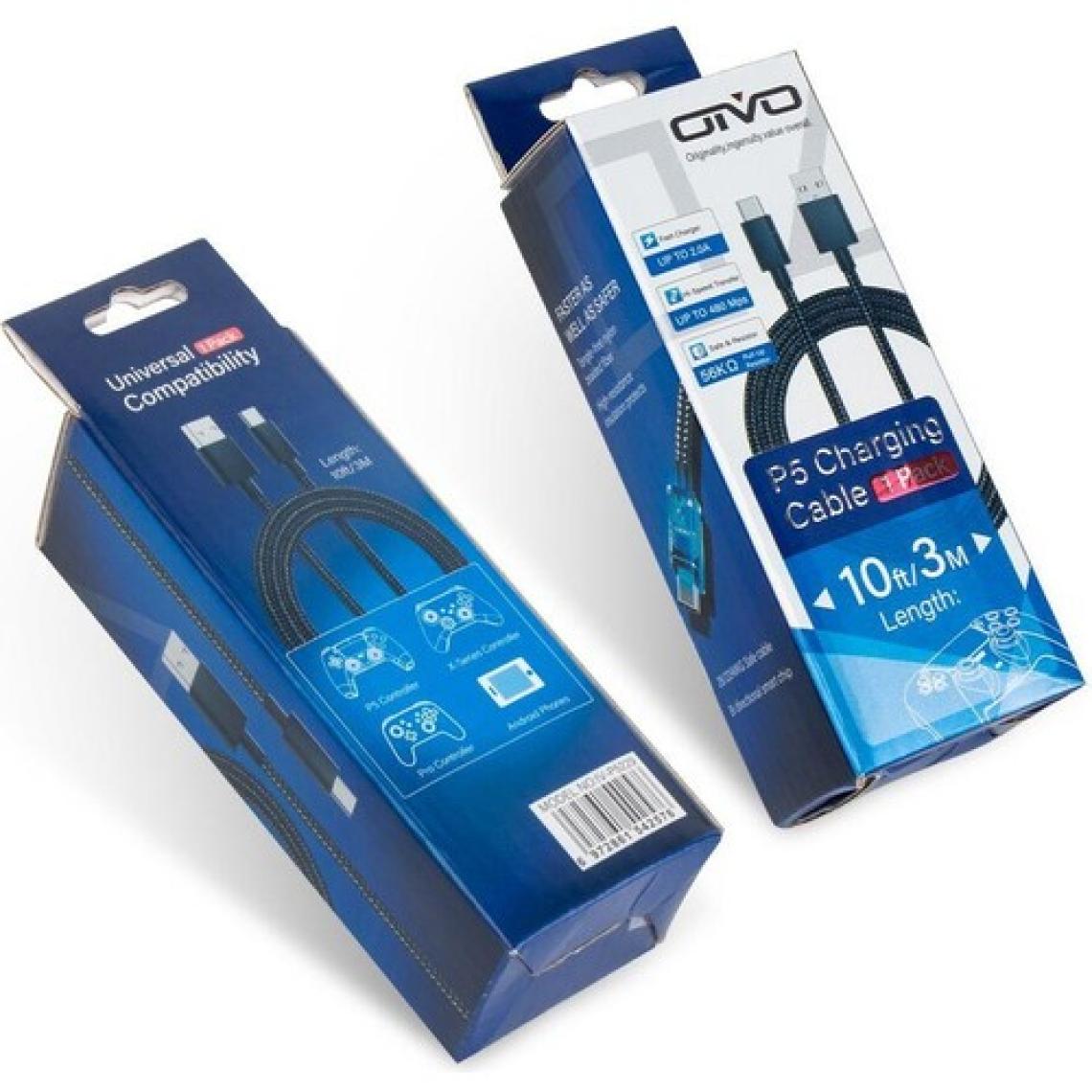 Gizala Oivo Ps5 Dualsense USB Kablo Type-C 3 Metre Pro Controller Xbox One