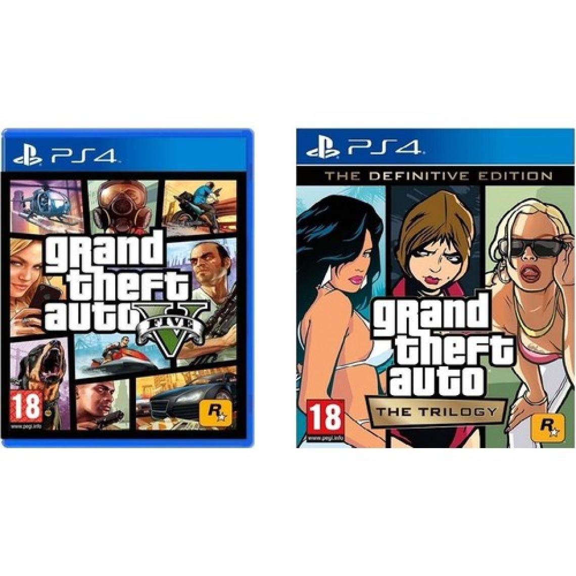 Rockstar Rockstar Ps4 Gta Full Paket Gta 5 + Gta Trilogy Definitive Edition