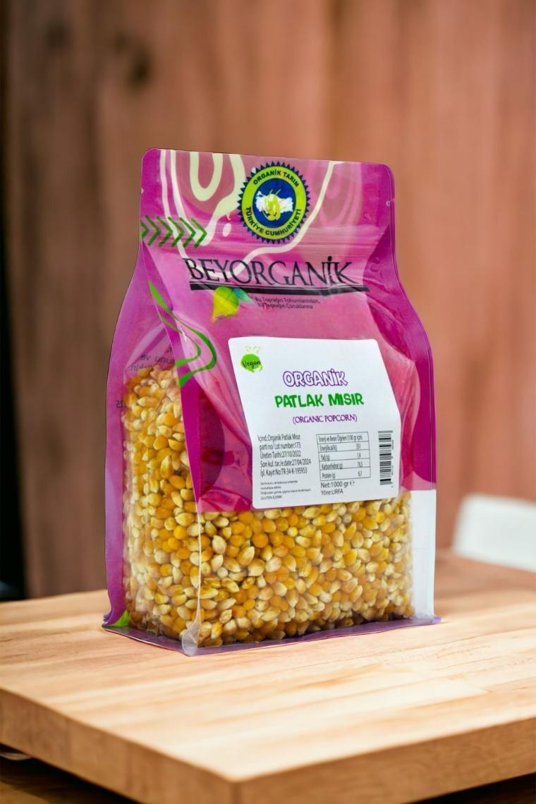 Organik Patlak Mısır 1kg