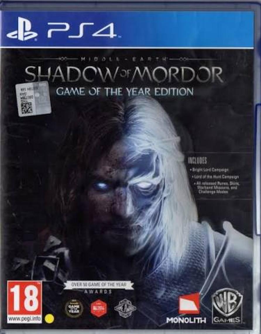 Shadow of Mordor GOTY PS4 Oyun