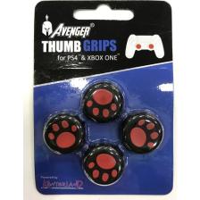 Kontorland Avenger Ps4 Analog Koruyucu Lastik 4 Lü Set (Patili)
