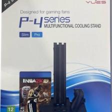 YUES PS4 Çok Fonksiyonlu Stand – Fanlı Soğutma + Çift Şarj Yuvası + Oyun Organizeri, PS4 Fat/Slim/Pro Uyumlu