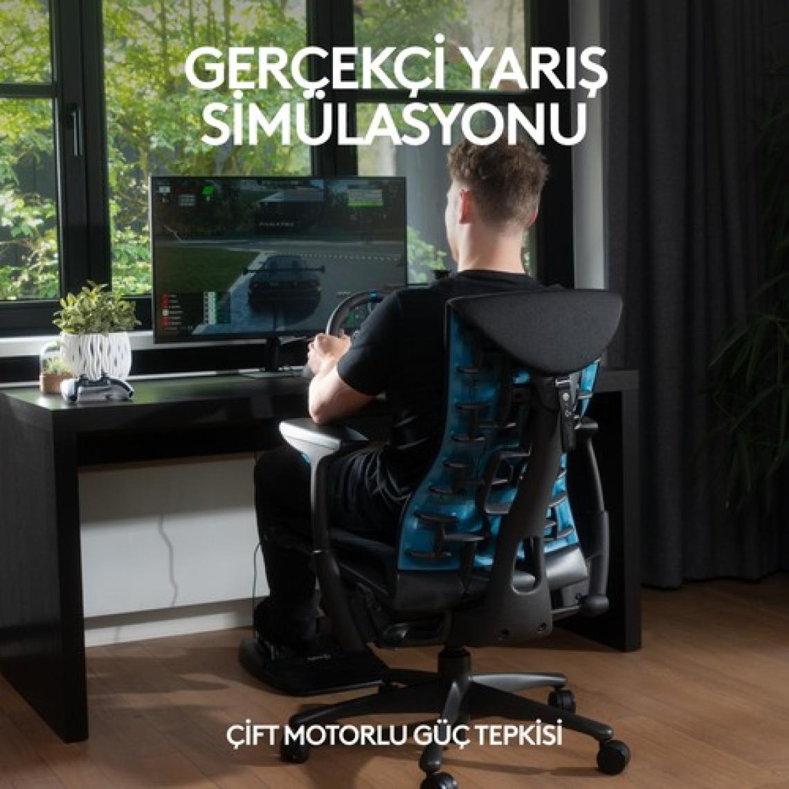 Logitech G G29 PS5, PS4 ve PC ile Uyumlu Driving Force Yarış Direksiyonu - Siyah