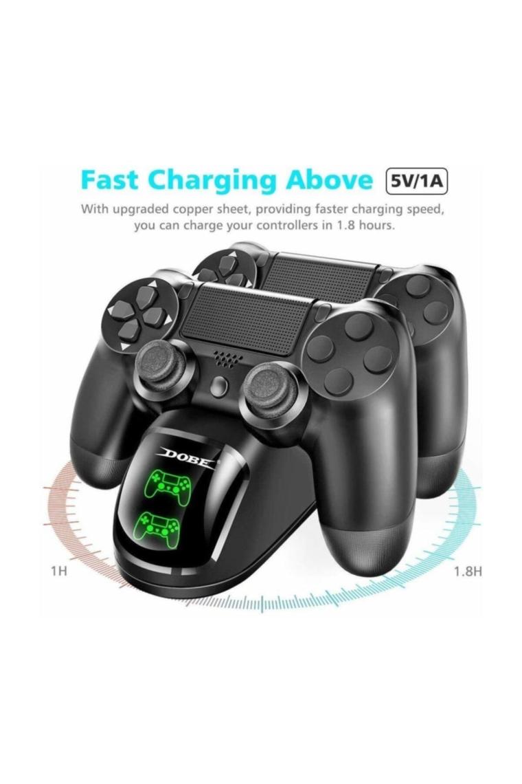 Dobe Ps4 Dualshock 4 Joystick Ikili Şarj Standı Göstergeli