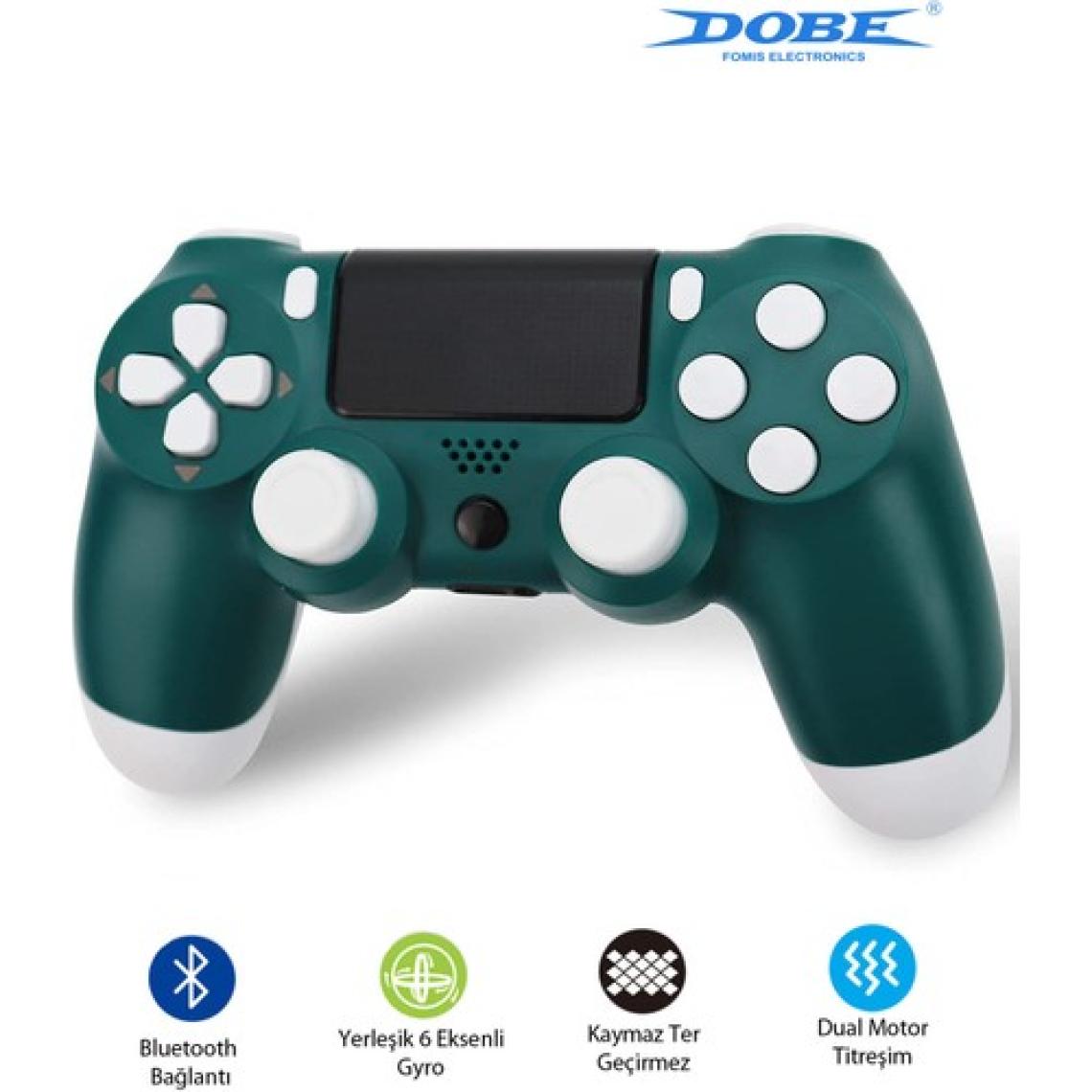 Dobe Ps4-Pc-Android Box-Android-Ios Telefon Tablet Uyumlu Titreşimli Bluetooth Oyun Kolu