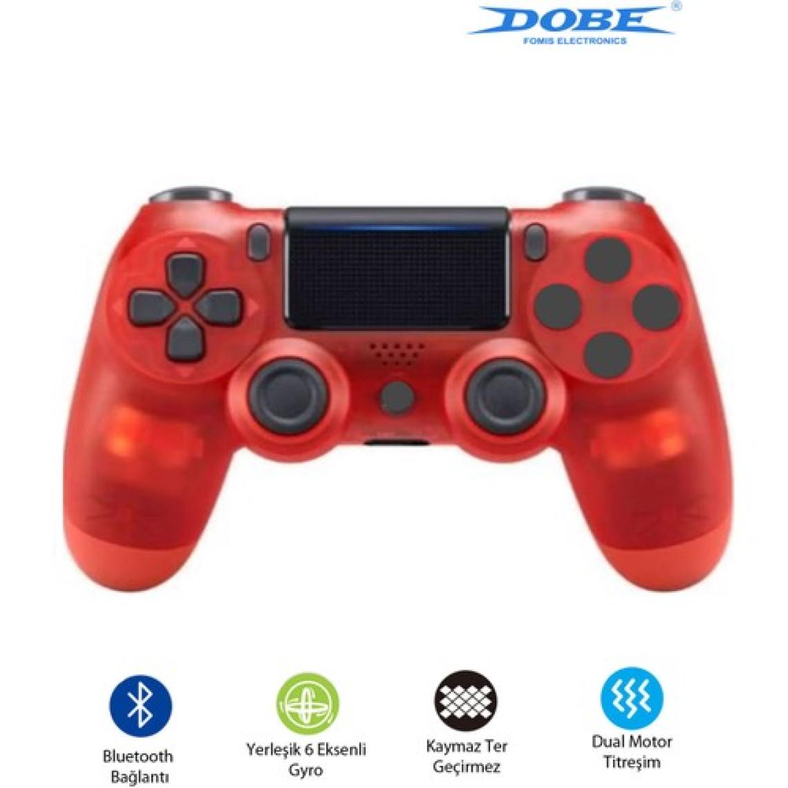 Dobe Ps4-Pc-Android Box-Android-Ios Telefon Tablet Uyumlu Titreşimli Bluetooth Oyun Kolu
