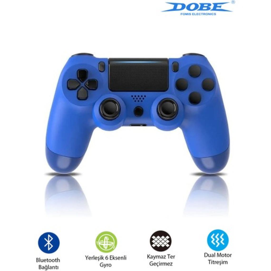 Dobe Ps4-Pc-Android Box-Android-Ios Telefon Tablet Uyumlu Titreşimli Bluetooth Oyun Kolu