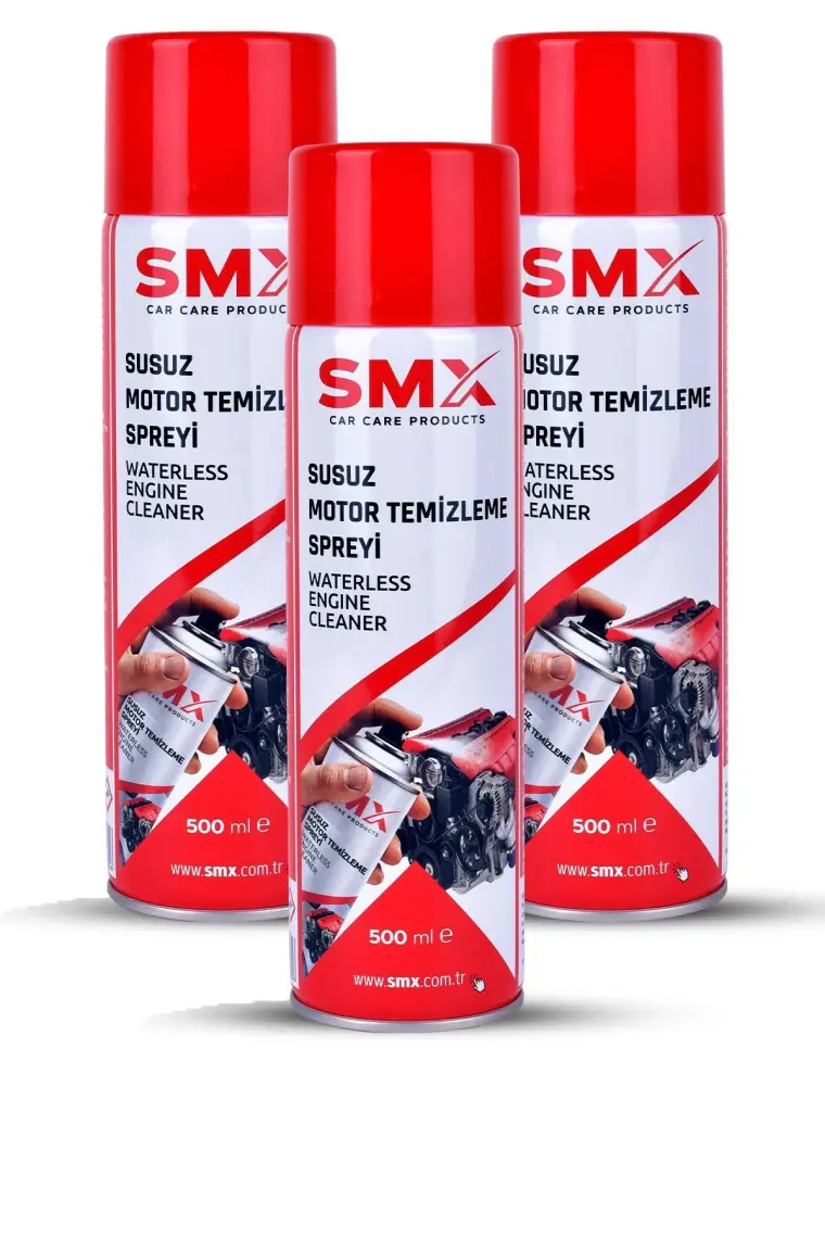 Smx 3 Adet Susuz Motor Temizleme ve Koruma Spreyi (3X500ML)