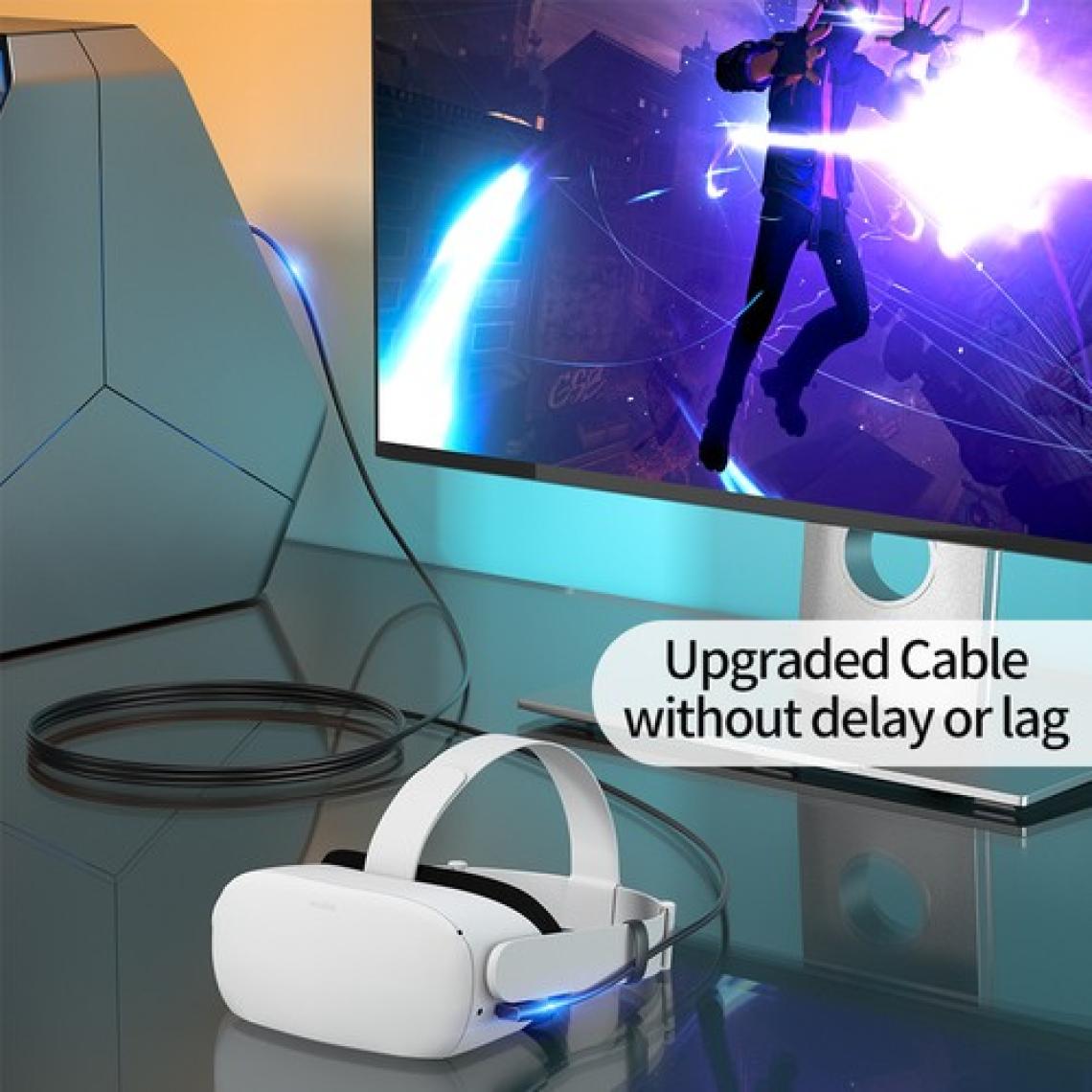 Oculus Quest Link Kablosu 5mt , 5gbps USB 3.2 Hızlı Veri Aktarımı , Hızlı Şarj Usb-C , Quest 2 Uyumlu
