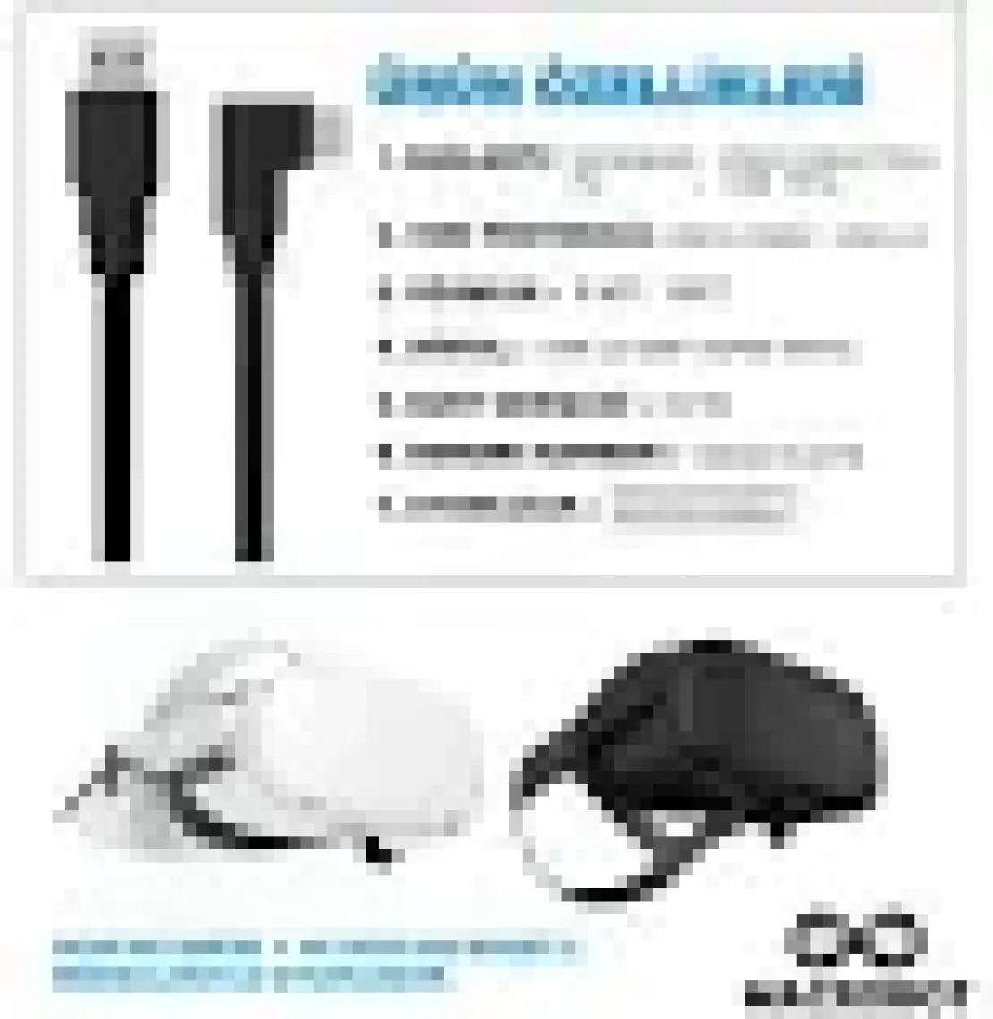 Macrobot Link Kablosu -Meta Quest 3 ve 2 ile Uyumlu  - 5mt 5gbps USB 3.2 ( Ince ) M041