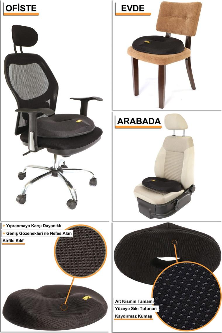 ™ Airfile Serisi Yeni Nesil Ortopedik Oturma Simidi