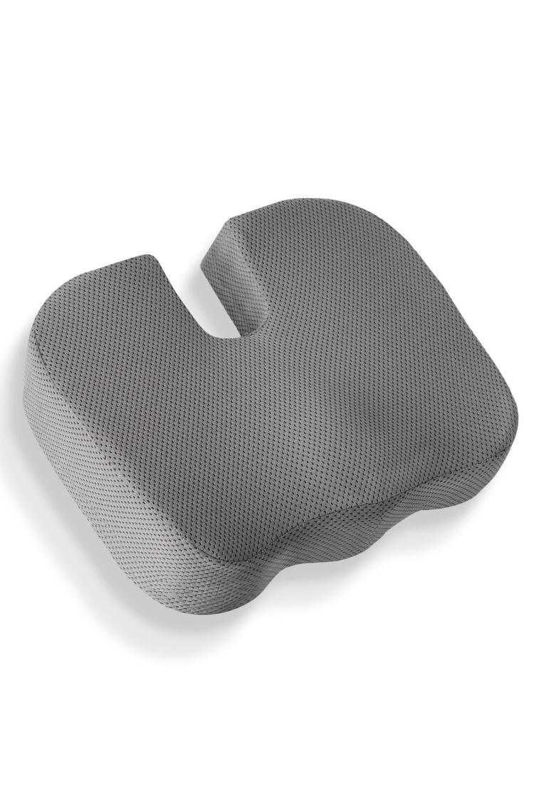 Ortopedik Oturma Minderi Hemeroid Kuyruk Sokumu Coccyx Oturma Minderi Visco Minder Gri