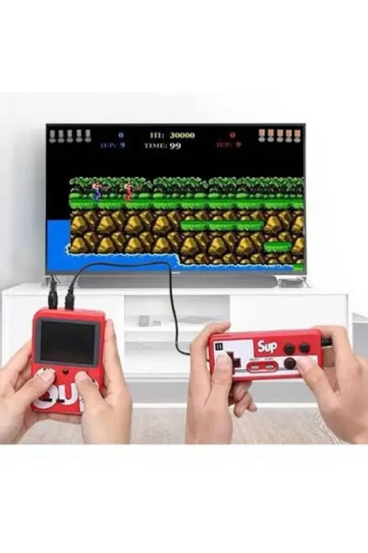 Torima Gc-01 Çift Kol 400 Nostalji Oyunlu Mini Atari Beyaz
