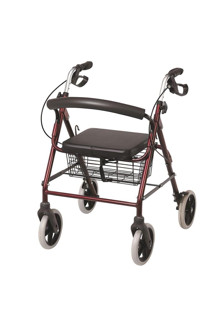 Alüminyum Katlanabilir Rollatör Yürüteç 130 Kg Taşıma Kapasiteli | Lüx 1. Sınıf | 2 Yıl Garanti