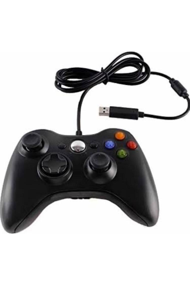 360 Kol Kablolu Joystick Gamepad Siyah