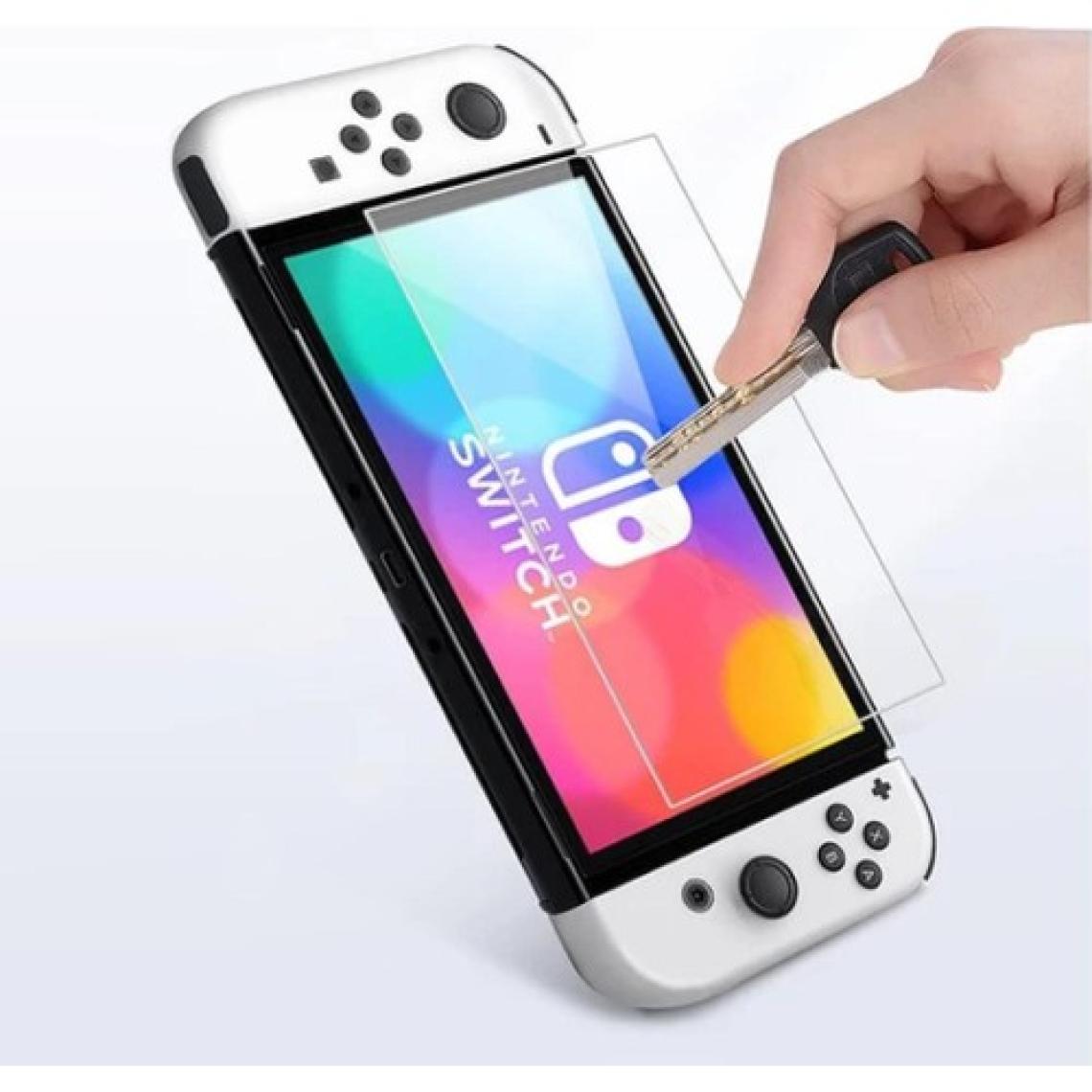 Engo Nintendo Switch OLED 7 Inç Mat Ekran Koruyucu Oyun Konsolu Şeffaf