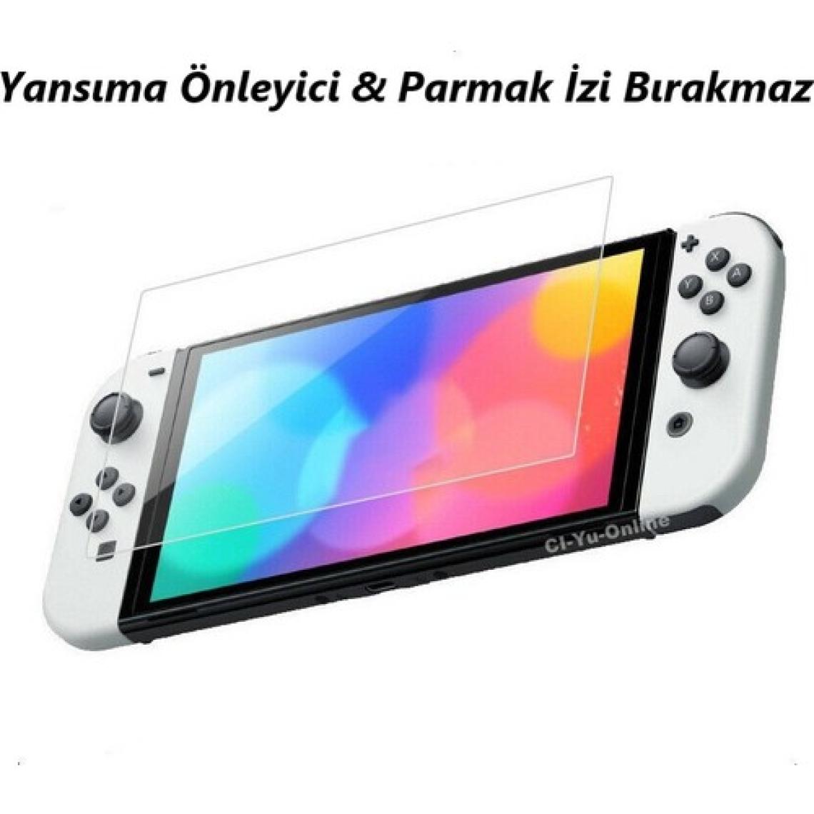 Engo Nintendo Switch OLED 7 Inç Mat Ekran Koruyucu Oyun Konsolu Şeffaf
