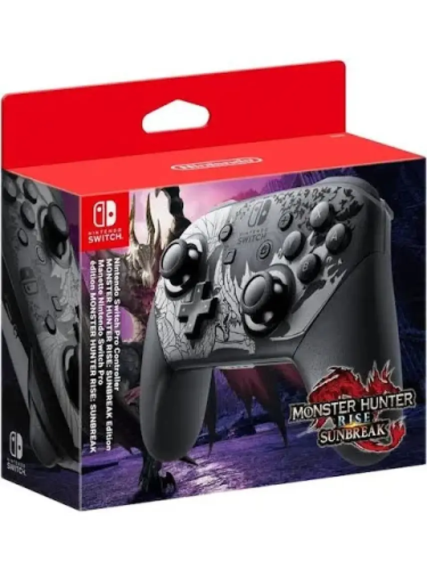 Nintendo Switch Pro Controller Monster Hunter Rise Edition