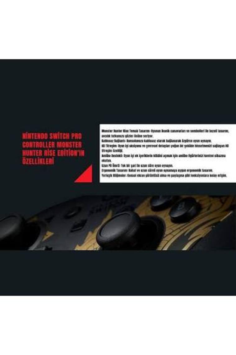 Nintendo Switch Pro Controller Monster Hunter Rise Edition
