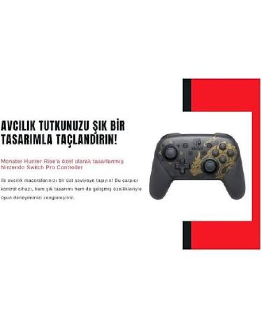 Nintendo Switch Pro Controller Monster Hunter Rise Edition