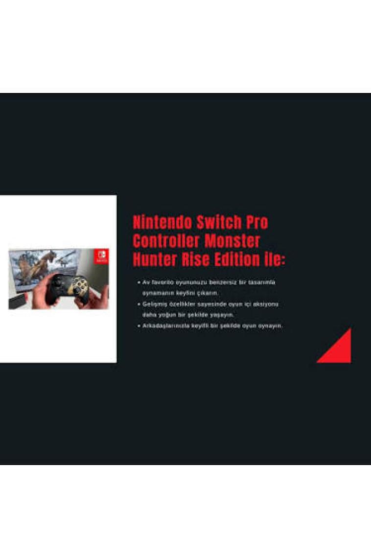 Nintendo Switch Pro Controller Monster Hunter Rise Edition