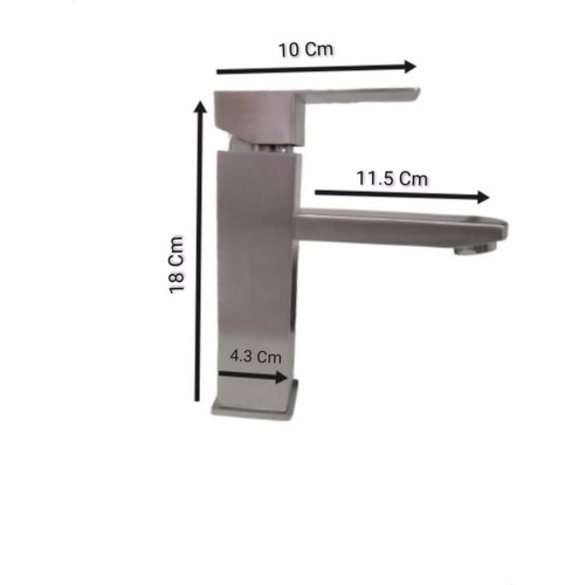Fleko Inox Kare Lüx Lavabo Batarya