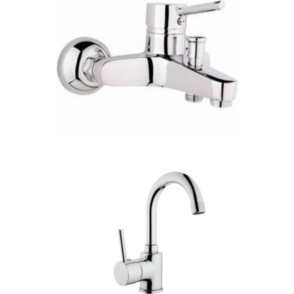 Hms Delta Lavabo Bataryası + Aç Kapa Banyo Bataryası