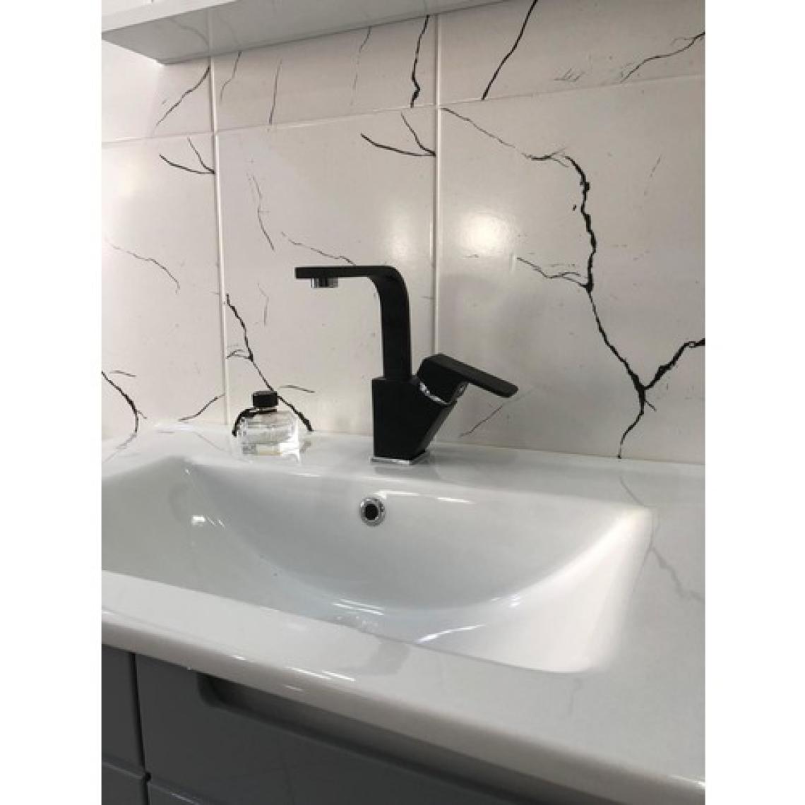 Ar Lunetta Lavabo Bataryası Mat Siyah Kuğu Borulu 103588108