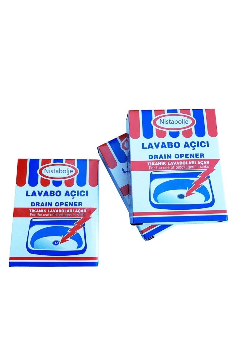Nistabolje Lavabo Açıcı 70 gr x 5 Paket Mutfak Banyo Wc Gider Açıcı