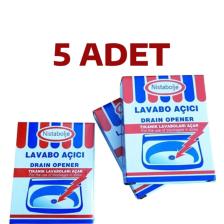 Nistabolje Lavabo Açıcı 70 gr x 5 Paket Mutfak Banyo Wc Gider Açıcı