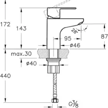 Artema Win S Lavabo Bataryası Krom A41177