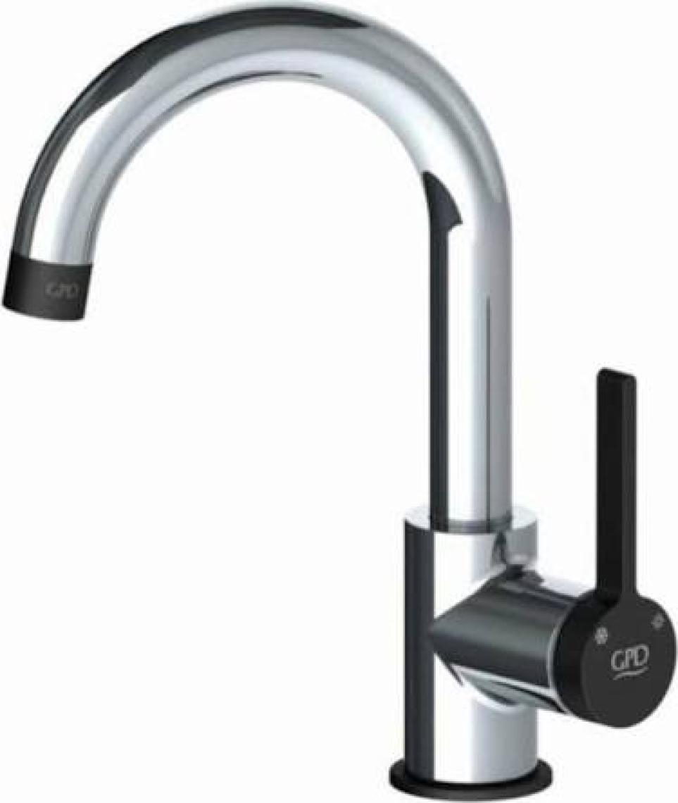 Gpd Gildo MTL165-S Tek Gövde Lavabo Bataryası Siyah