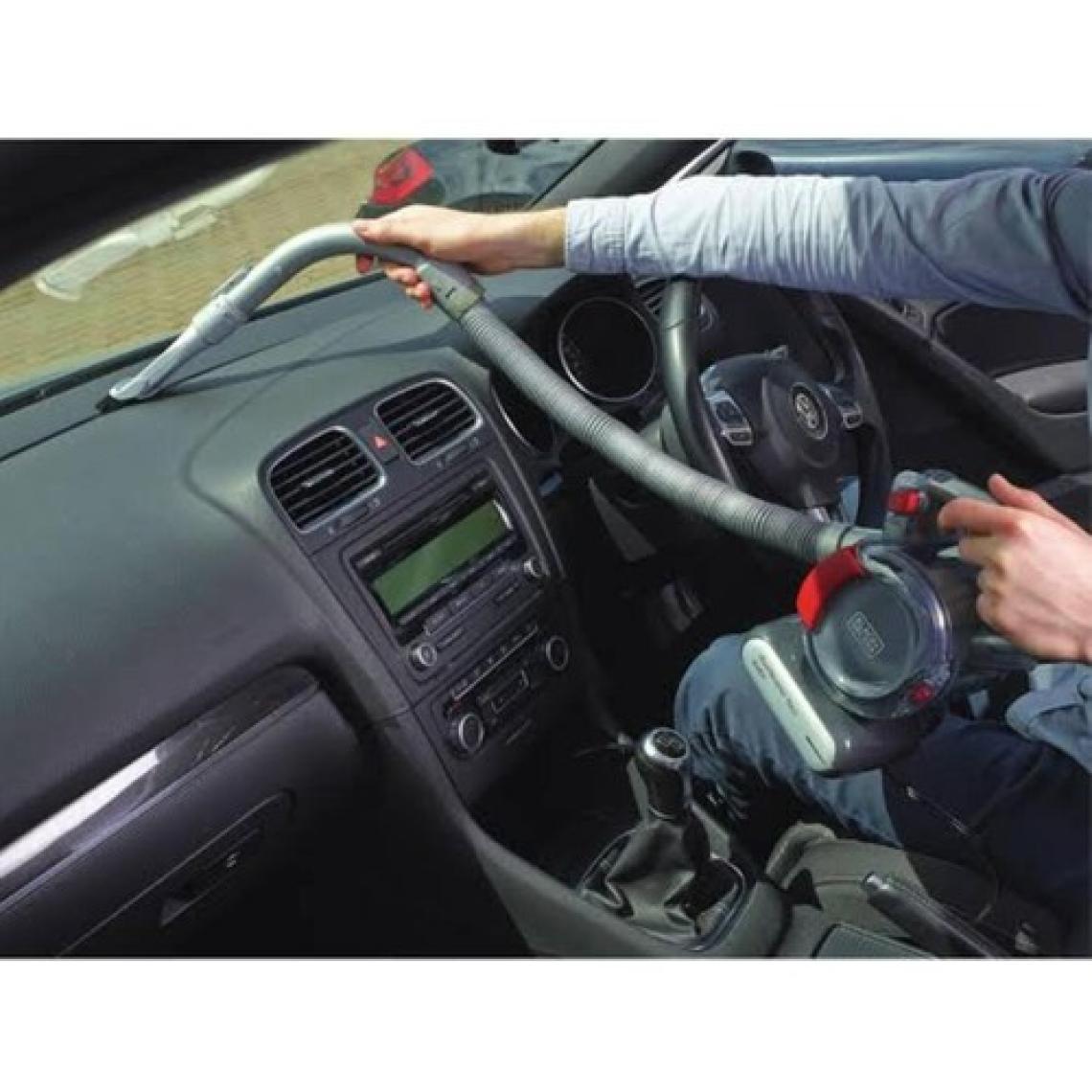 Black&Decker 12V Araç Süpürgesi - 12.5W Yüksek Emiş Gücü, Esnek Hortum ve 560ml Toz Haznesi ile Tüm Araç Modellerine Uygun