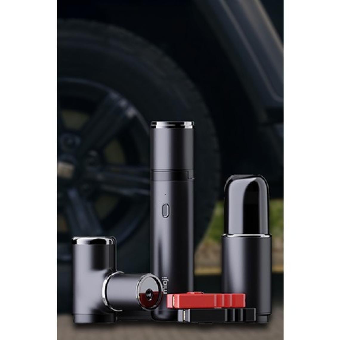 Mioji Mio 2 4in1 Akü Takviye Jump Starter Mini Şarjlı Süpürge Hava Pompası ve Led Fener 10400mAh Araç Kombo Kit
