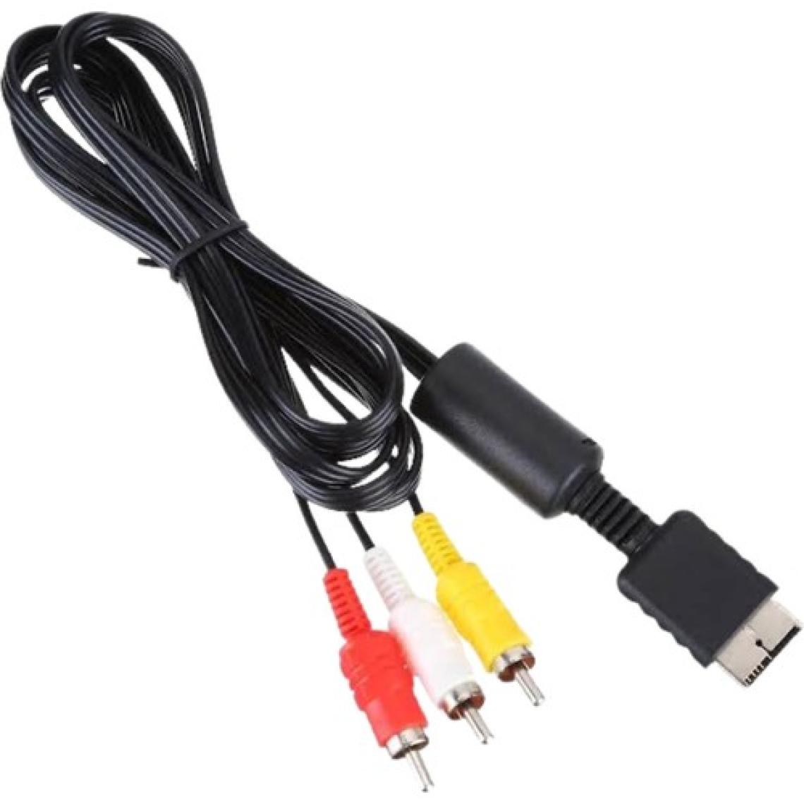 YUES PS3 AV/TV Bağlantı Kablosu – PS3/PS2/PS1 Uyumlu, RCA Kompozit (Sarı/Kırmızı/Beyaz), Tak-Çalıştır