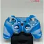 YUES PS3 Joystick Silikon Kılıf (Desenli Mavi-Beyaz) – DualShock 3/Sixaxis Koruyucu Kapak, Kaymaz Kavrama, Tam Kesim