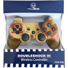 YUES PS3 Kablosuz Joystick (Kamuflaj) – DualShock® Tarzı, Titreşim Destekli, Ergonomik Tasarım, USB Şarjlı