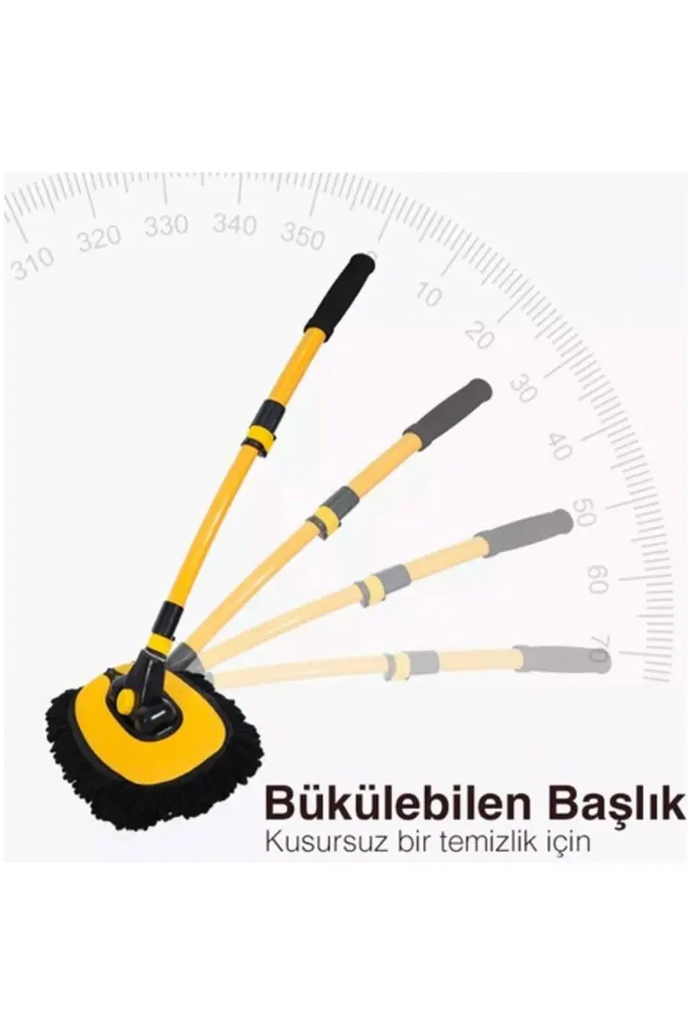 Ezere LS-426 Teleskopik Araç Temizleme Fırçası Oto Yıkama Paspası