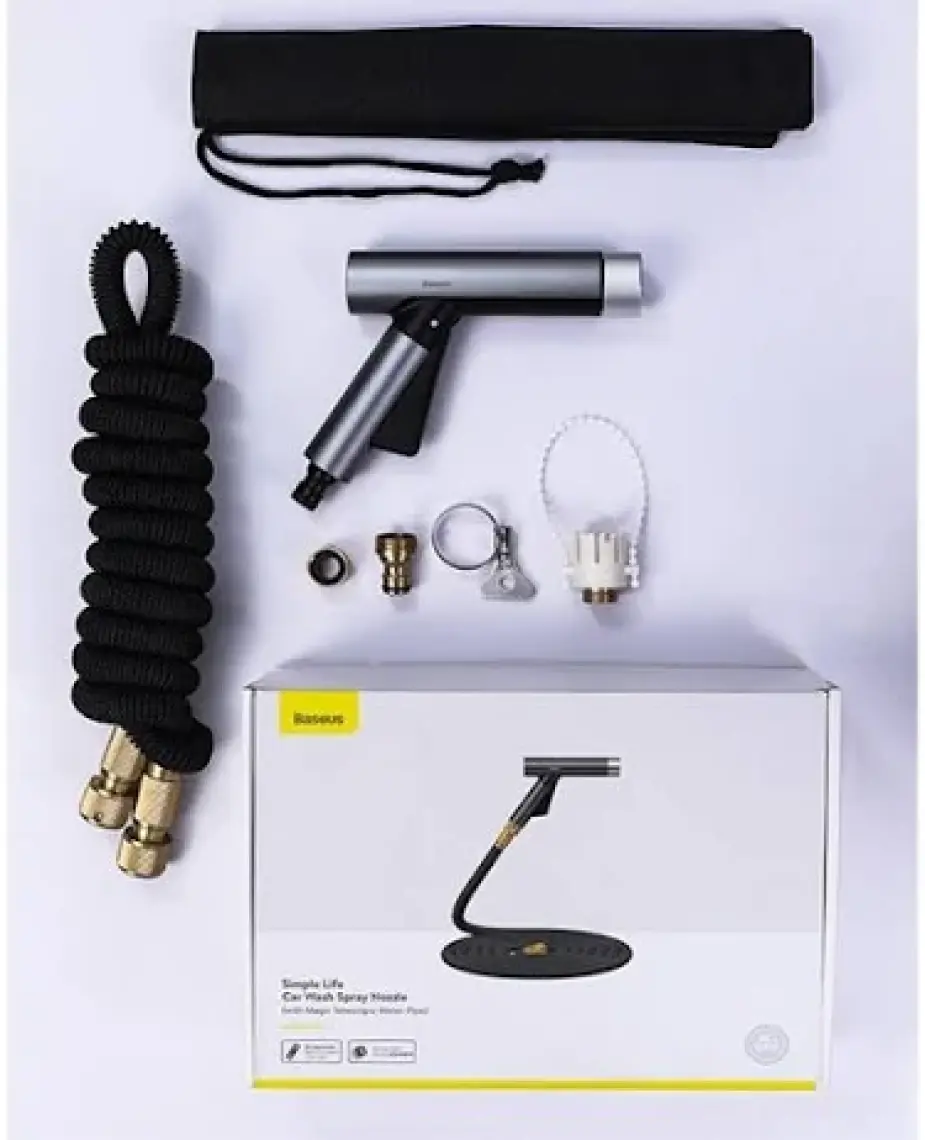 Baseus 15 Metre Sihirli Araç Yıkama Hortumu Simple Life Car Wash Spray Nozzle CRXC01-B01