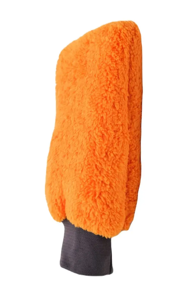 Auto Fresh Autofresh Welsoft Oto Yıkama Eldiveni Astarlı Araç Temizleme Mikrofiber Araba Cila Eldiveni Turuncu
