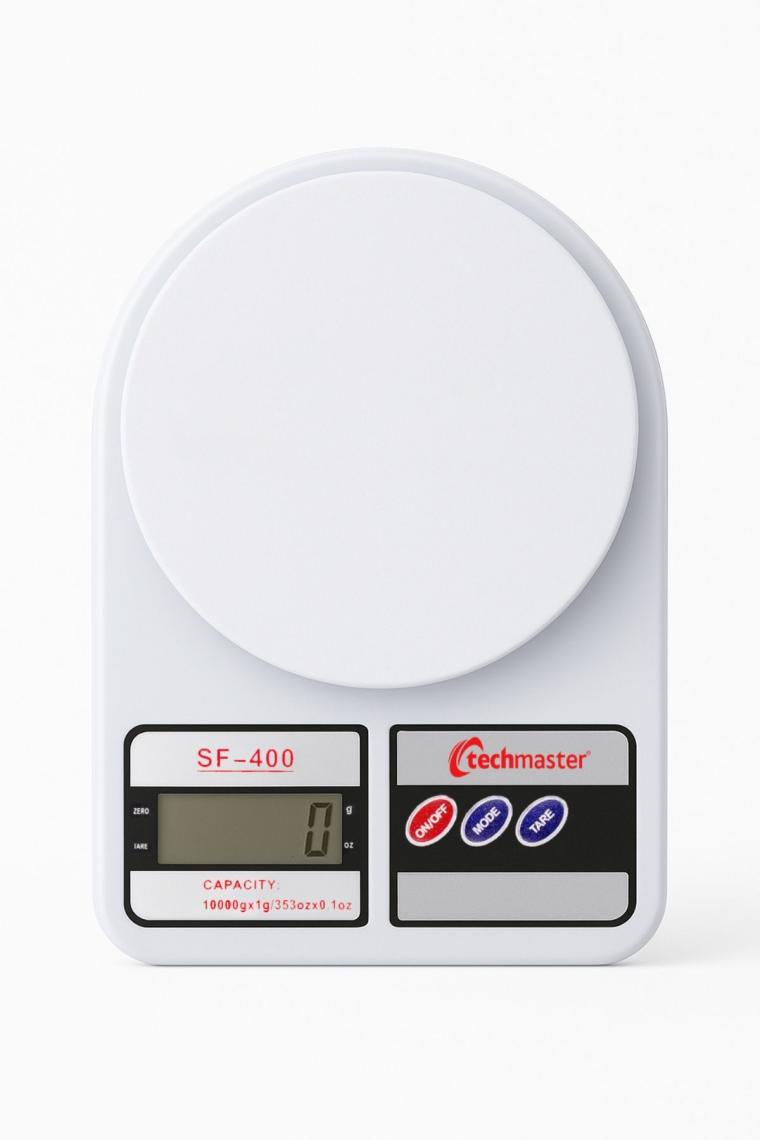 Tme Techmaster Dijital Hassas 10 kg Mutfak Terazisi Tartısı LCD Ekranlı