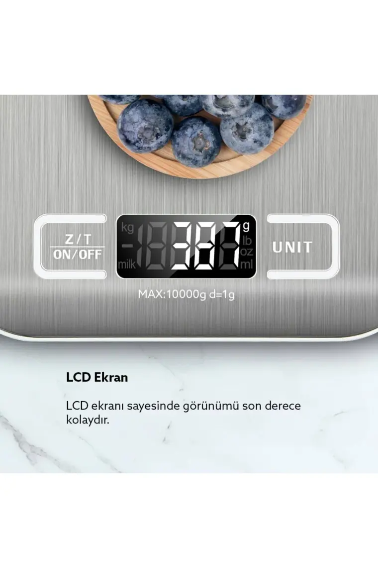 RossClean Assistant LED Ekranlı Hassas Dijital Mutfak Tartısı 10KG-1GR