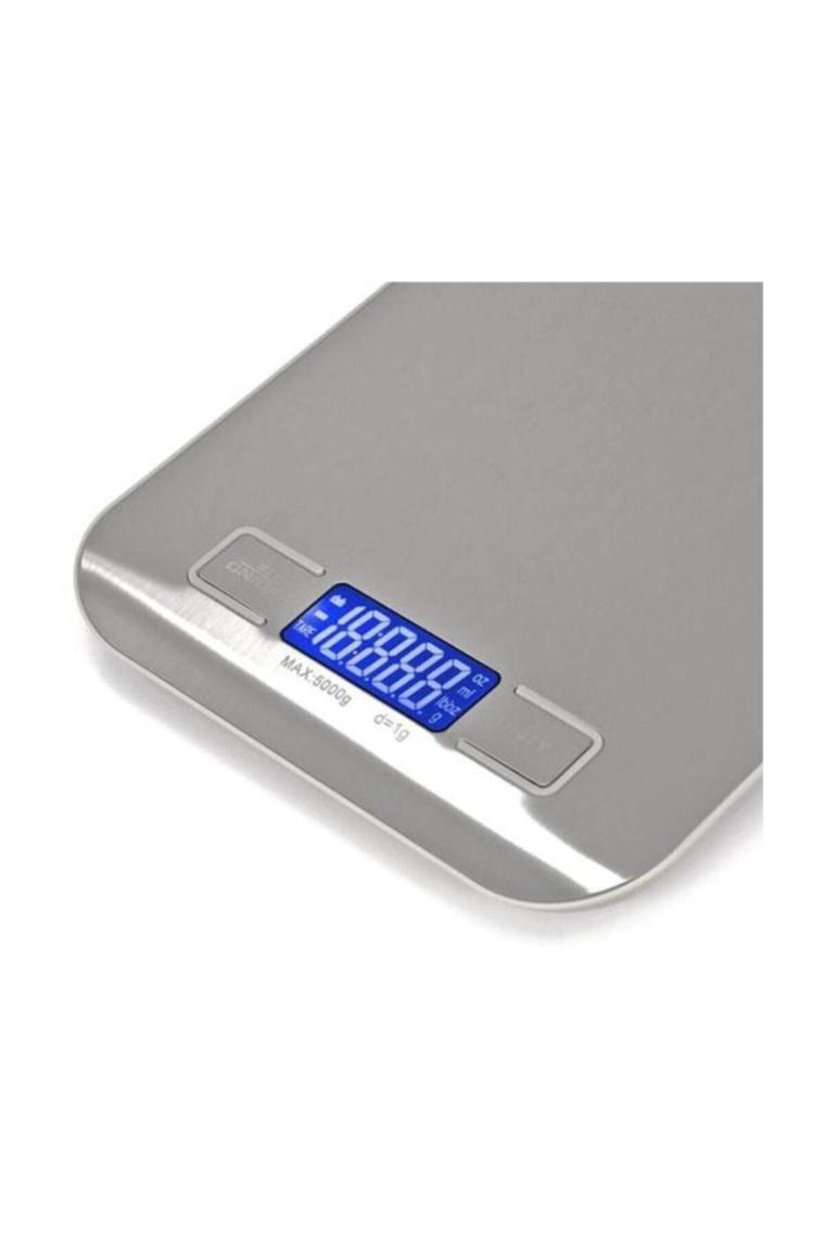 Çelik Mutfak Terazisi - Dijital Tartı 5kg/1gr