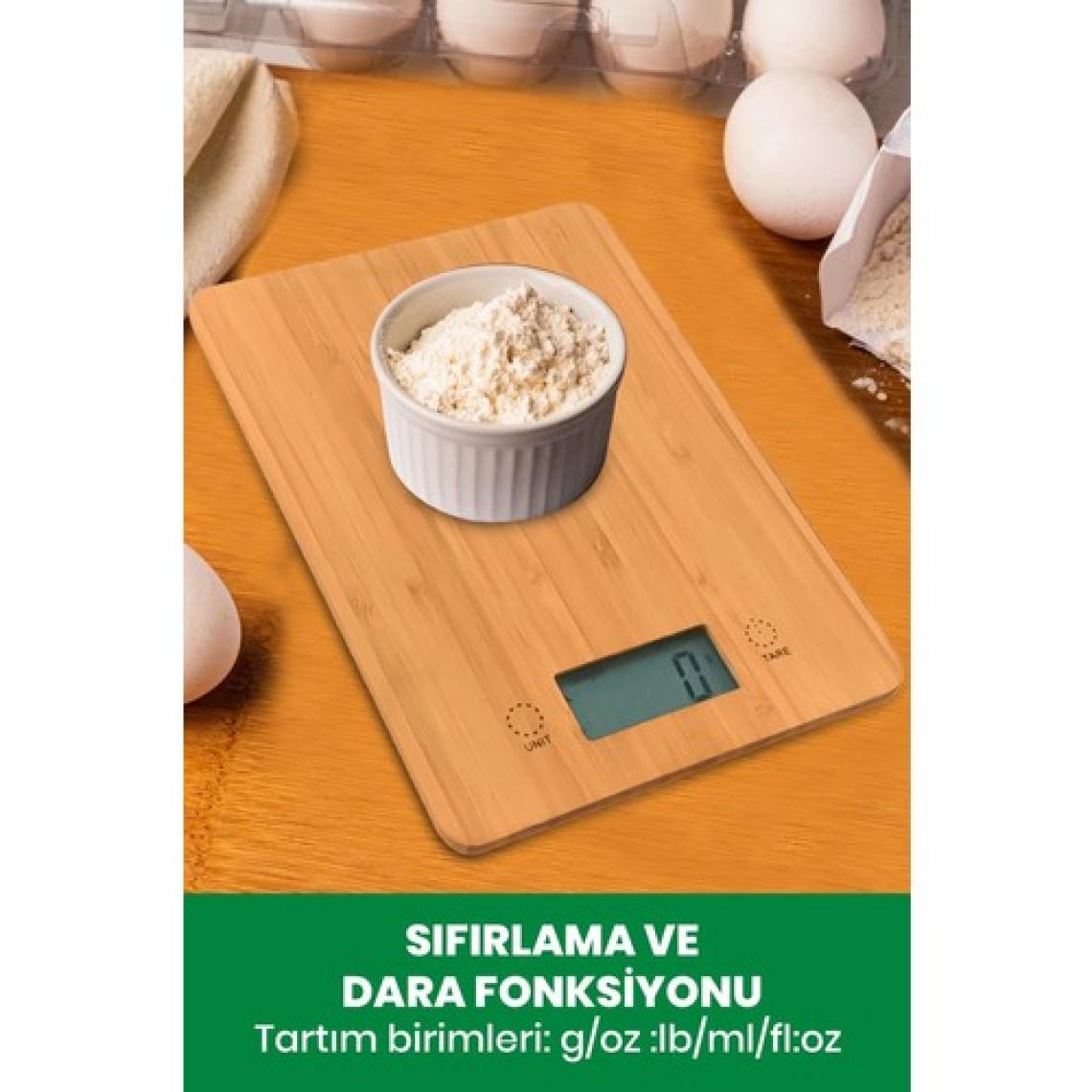 Medisana 48430 Antibakteriyel Bambu Mutfak Baskülü