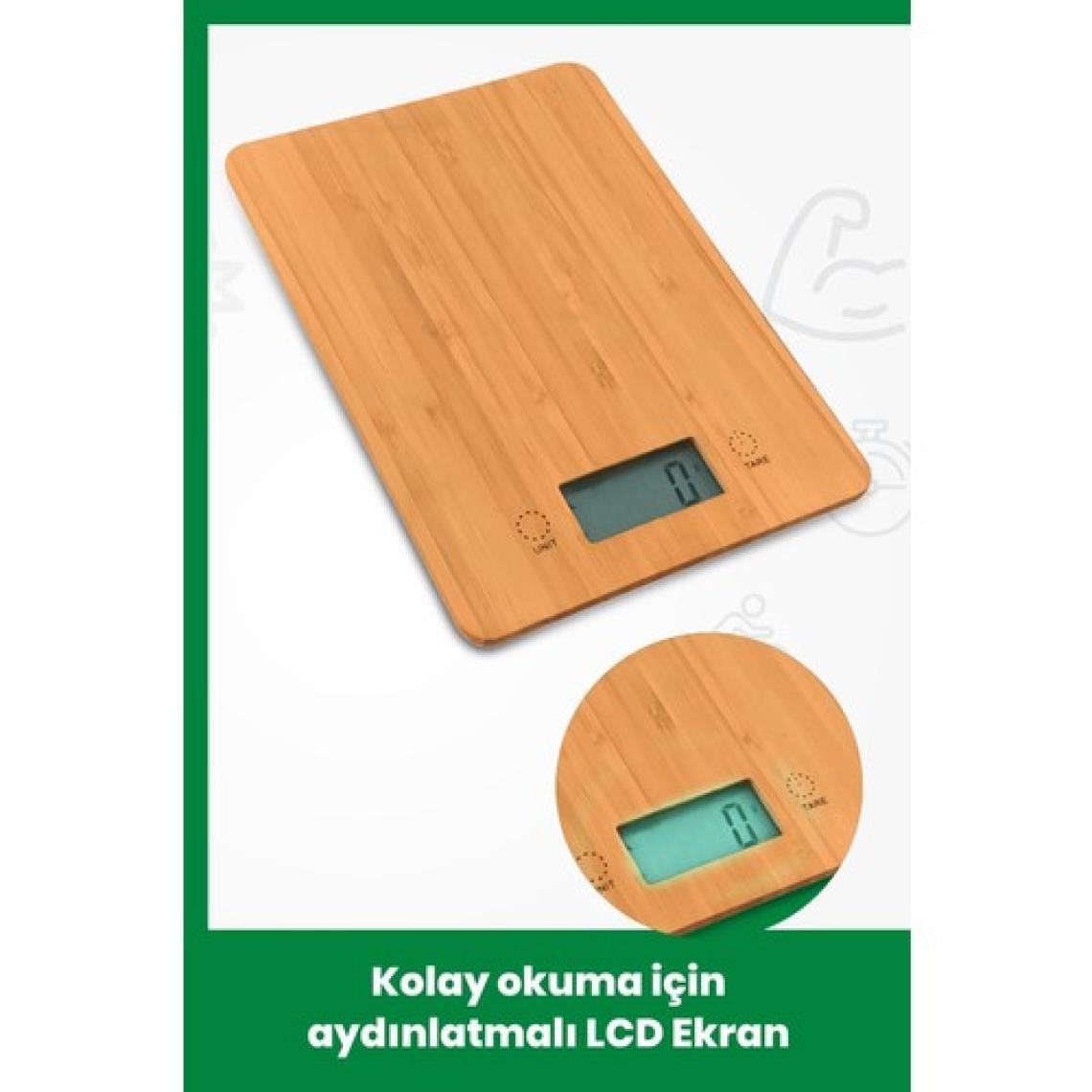 Medisana 48430 Antibakteriyel Bambu Mutfak Baskülü