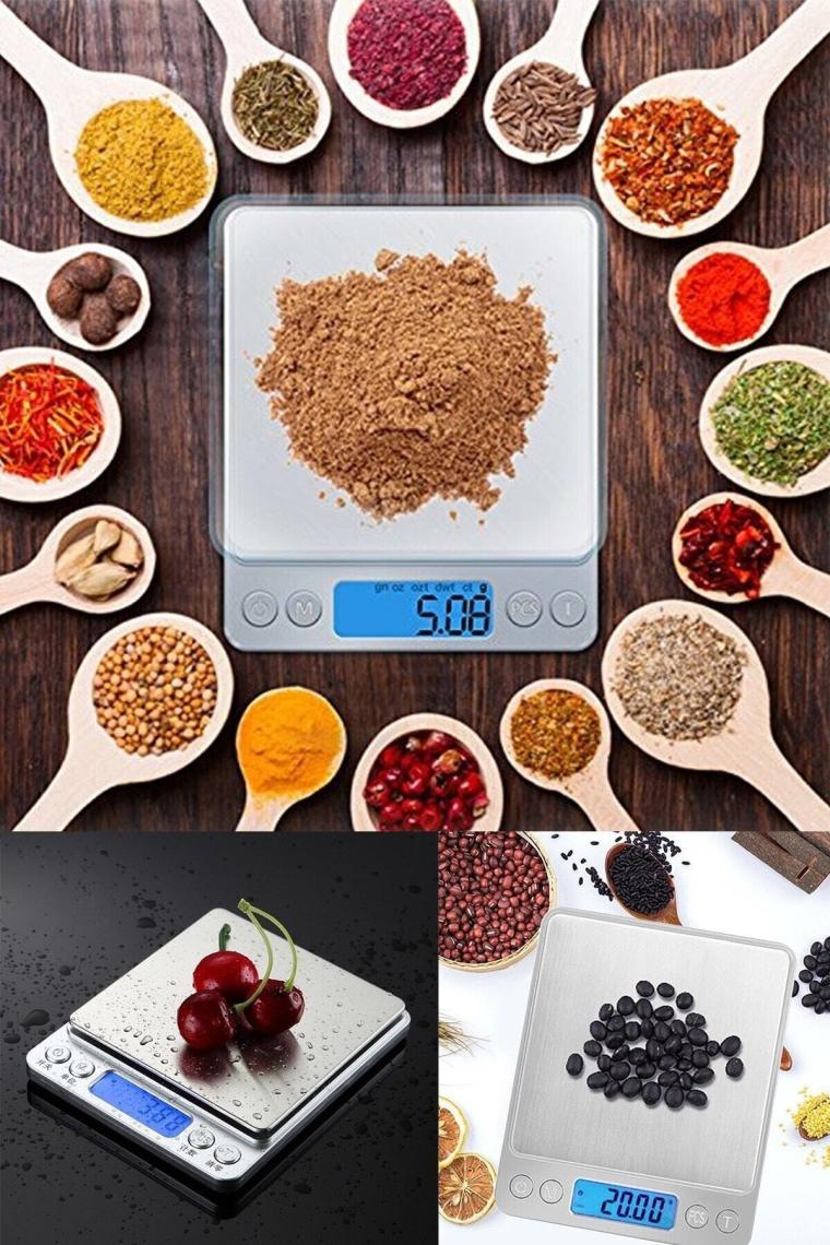 5DM Dijital Hassas Mutfak Terazisi Hassas Tartı 2000 Gr./0.1 Gr. Hassasiyet